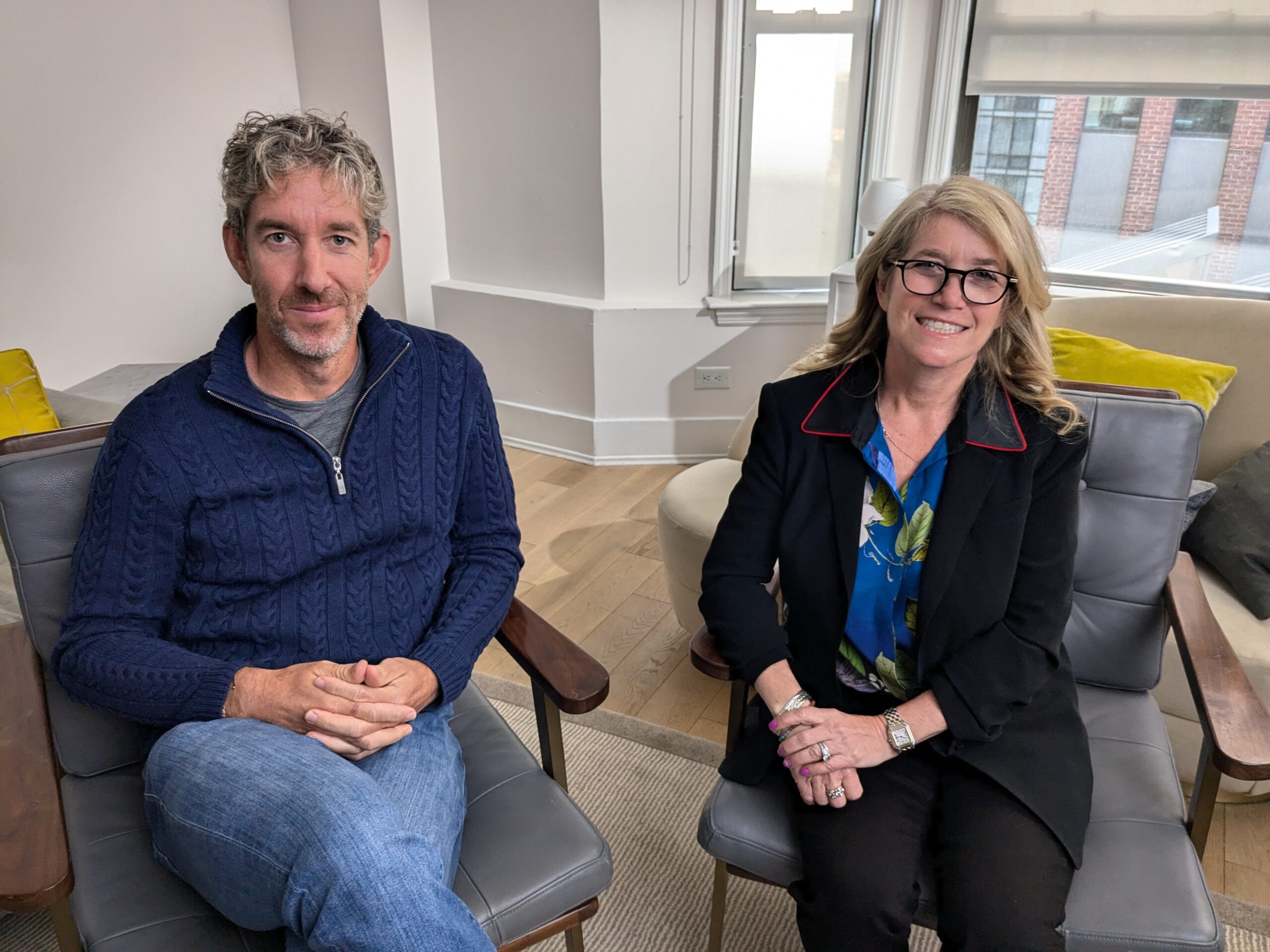 Scott Farquhar, Former CEO of Atlassian and Amy Lesnick, CEO of Pledge 1%